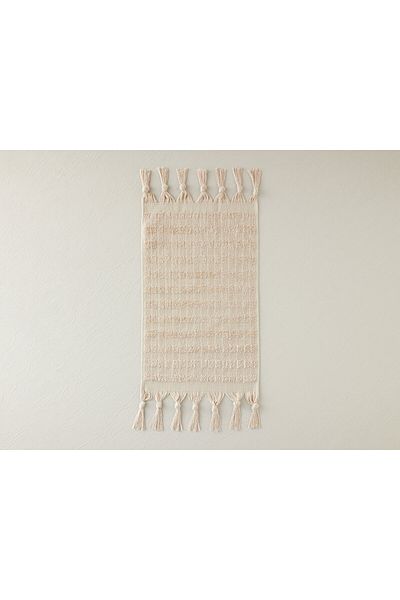 English Home Marvin Cotton Fringed Hand Towel Beige