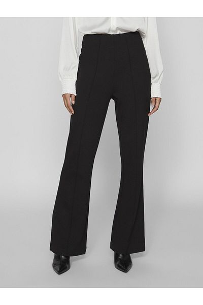 VILA Hose mit hoher Taille, gerade Passform