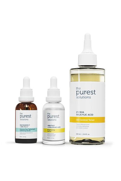 The Purest Solutions مجموعة العناية المضادة للعيوب والرؤوس السوداء