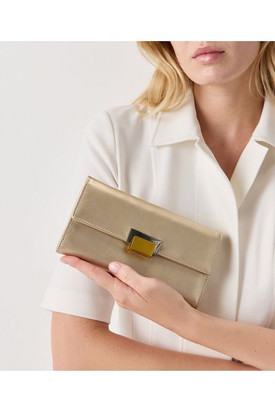 İpekyol Stylish Wallet with Metal Buckle