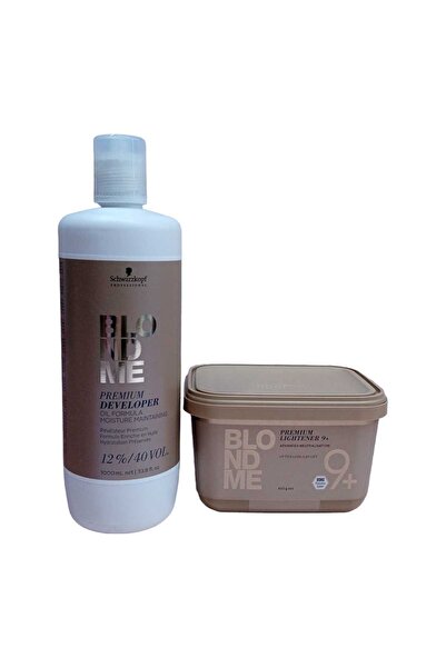 Schwarzkopf BM Premium Lift+9 Açıcı 450 G + Oksidan %12 40 Volume 1000 Ml