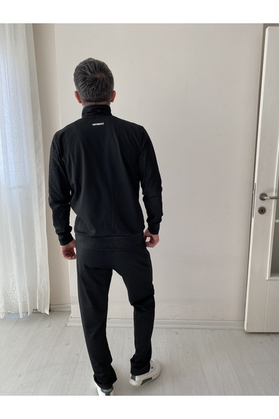 Fendimod Erkek Dalgıç Kumaş Fermuarlı Spor Eşofman Takımı