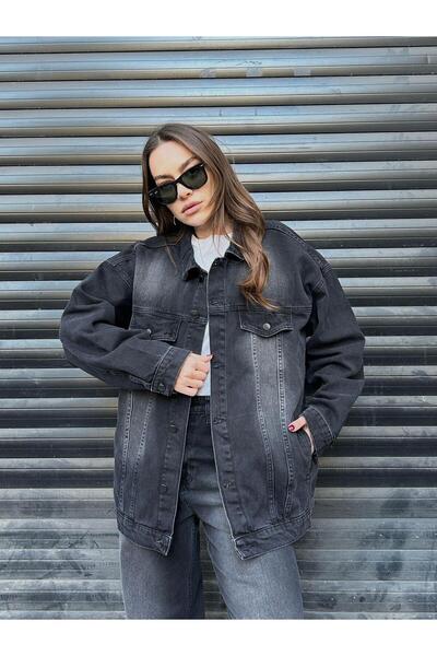 Touz Vintage Denim Jeans Unisex Black Jacket