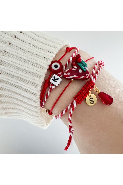 CHARMLUCKY Murano Christmas bracelet combination 1