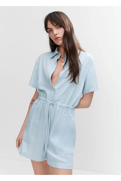 MANGO Woman Ολόσωμη φόρμα Lyocell