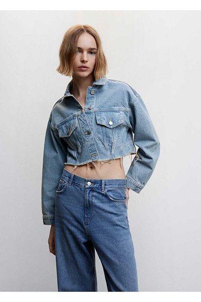 MANGO Woman Seamless Denim Jacket