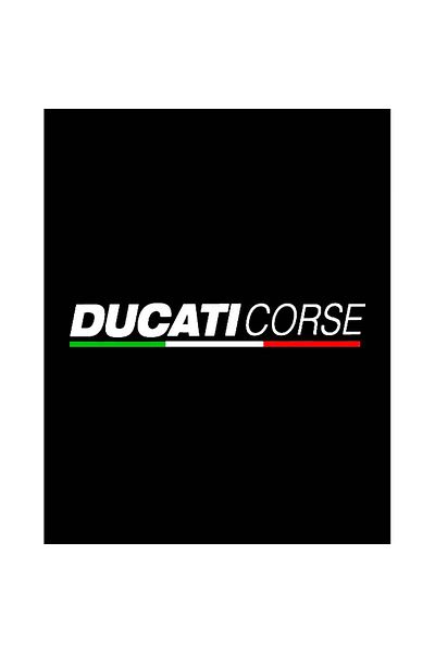Z zepplin Ducati Corse Text Patch mare pe spate