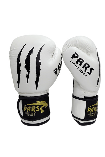 Pars Panther Boxing Kick Boxing Muay Thai Gloves White