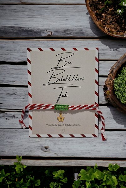 Goldesing سوار الحظ، حبل أبيض أحمر، سوار الحظ على شكل نجمة Marteniçka