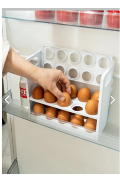 NİVENE منظم بيض أنستريسيت منظم بيض الثلاجة