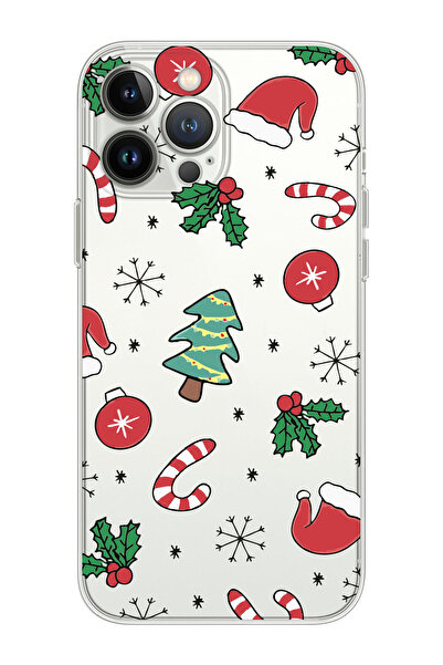 shoptocase Iphone 14 PRO MAX Uyumlu Yılbaşı Noel Hediyelik Telefon Kılıfı