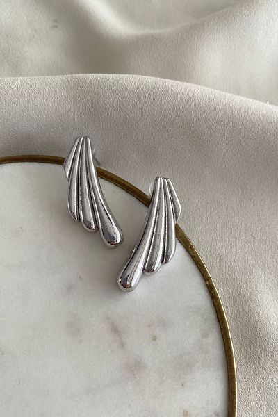 gaila design Silver Color Small Pendant Earrings