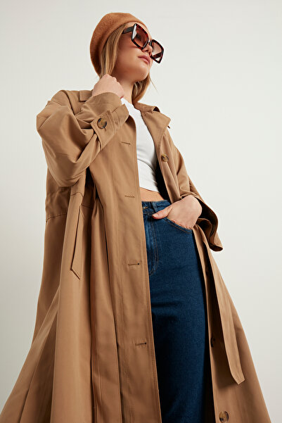 You&More Kadın Oliver Mevsimlik Su Geçirmez Trençkot