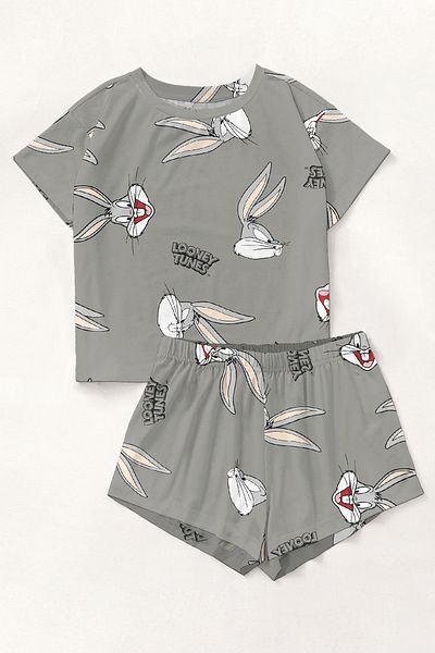 PEMBİŞ HOMEWEAR Trendy Bugs Bunny Pajama Shorts Set