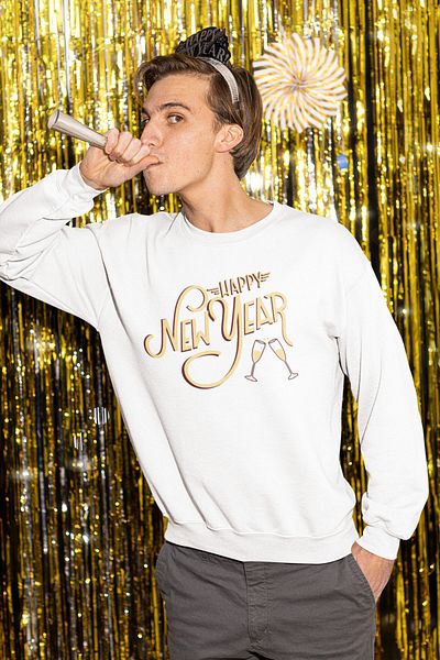 ALİKA Hanorac unisex de Anul Nou cu design de Anul Nou