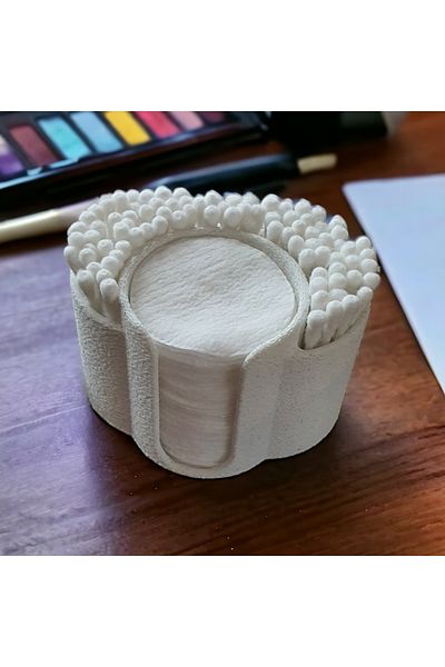 Maflen Makeup Removal Cotton And Cotton Swab Organizer Box