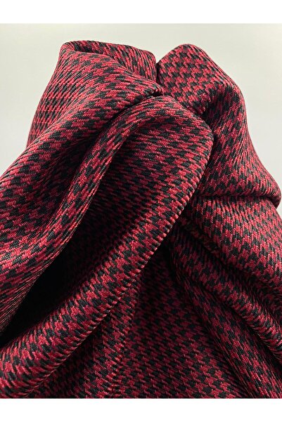 Bursa Kumaş Kazayağı Desenli Elbiselik Kumaş