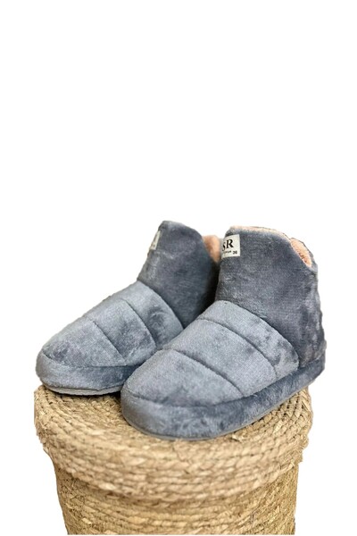 VASKONİ Kadın Ev Botu Rahat Kışlık Peluş Sıcak Tutan Ev Terliği Ev Botu