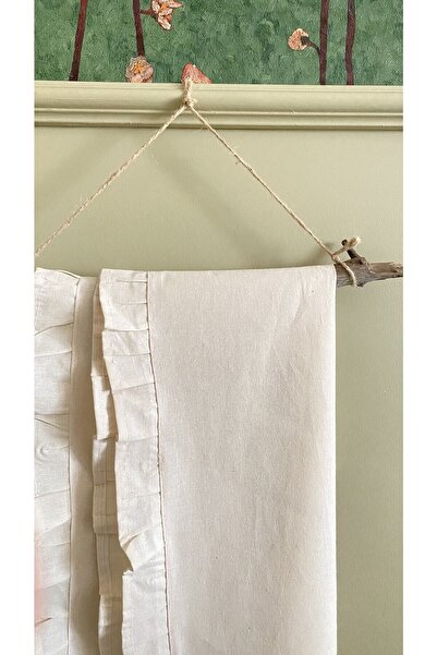 White Alamode Fırfırlı Runner Set 40x160 40x120 2 Adet