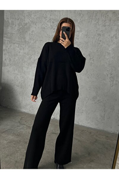 Laluvia Černá sada Laura šňůrového úpletu