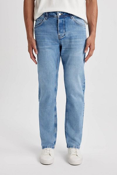 DeFacto Wiser Wash Sergio Regular Fit Normal Mould Normal Waist Pipe Leg Jean kalhoty