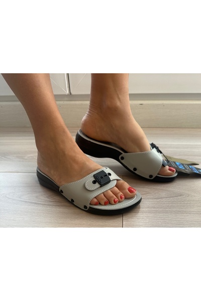 Ceyo WOMEN'S BEIGE COLOR SINGLE STRAP ORTHOPEDIC SOLE GEL SOLE SLIPPERS FOR HEEL DISTRESS 6500-1