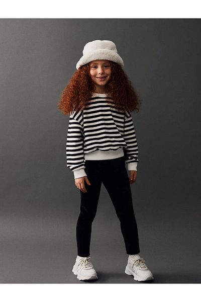 LC Waikiki Colanți LCW Kids Basic, din catifea, din bumbac, cu talie elastică