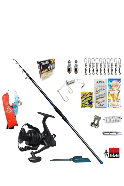 DAM Xt1 Tele 360cm 3.00lbs Quick Runshift 6000 Fs Profesyonel Kıyı Olta Takımı Seti