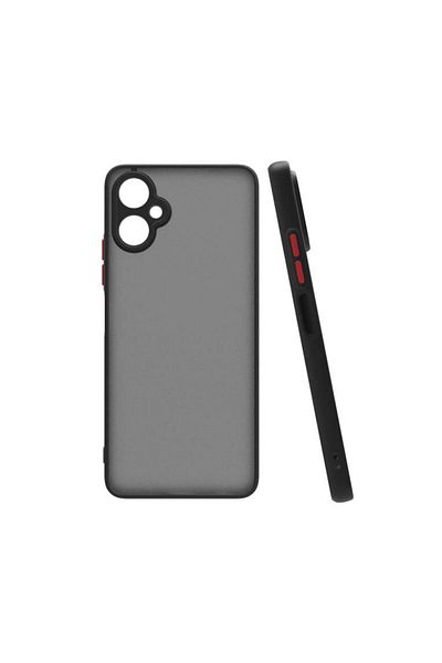 Fibaks جراب Tecno Camon 19 Neo غير لامع مضاد لبصمات الأصابع وحماية الكاميرا من السيليكون الصلب مع أزرار ملونة