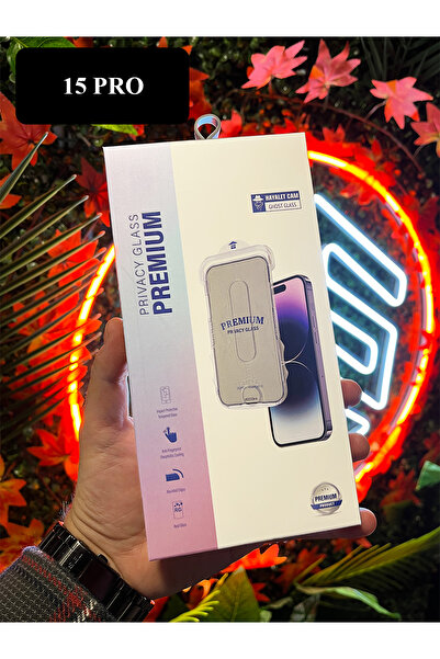 OSG iPhone 15 Pro Uyumlu Takma Aparatlı Hayalet Yanlardan Görünmez Kırılmaz P...