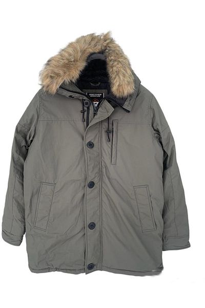 lumberjack Ανδρικό παλτό με μαύρη κουκούλα FREDDY COAT 3PR