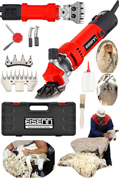 Eisenn Alman 9600 Çelik Şanzuman Çift Soğutma Devir Ayarlı Koyun Kırkma Makinesi