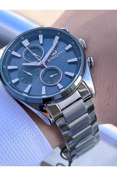 Bigotti EBG.1.10506.2 Bigotti Steel Cord 5 ATM Waterproof Men's Wristwatch