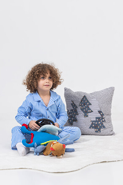 Irk Lemoon Μπλε ριγέ μπλούζα με κουμπιά Baby Boy Παιδική Πιτζάμες