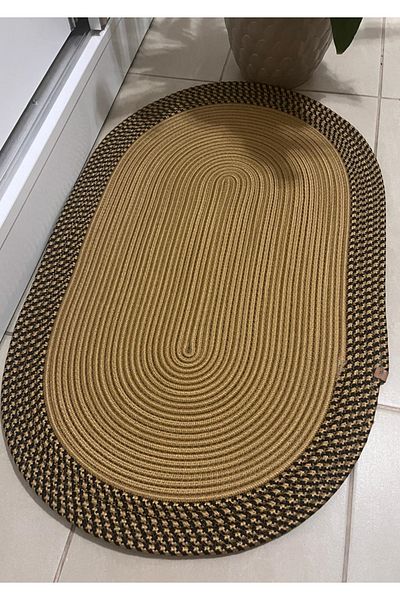 naylişhome A doorway with a jute straw tricot, bathThe KitchenSalonLiving room floor mat, modern rug, souvenir