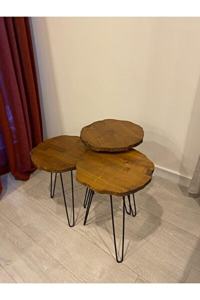 artinoks Zigon Üçlü Sehpa Takımı
