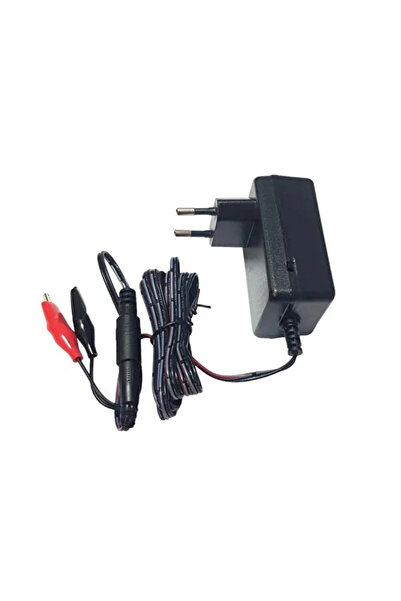 Mervesan -CETA- 6v-12v 1a Akü Şarj Cihazı 6 Volt ve 12 Volt 1 Amper Kademeli Şarj Adaptörü Jaklı+Krokodilli