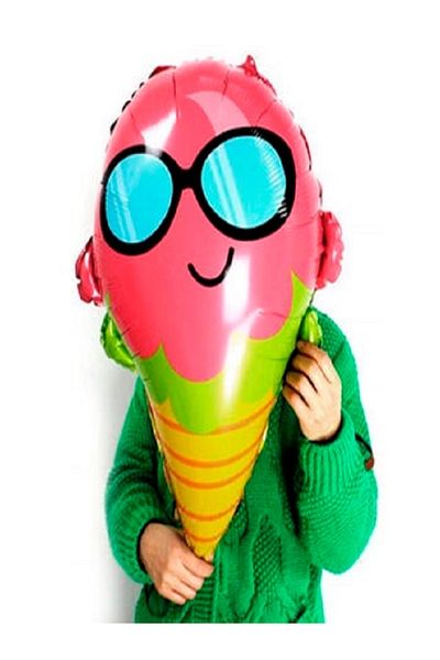 Kazanabil ICE CREAM FOIL BALLOON WITH GLASSES 66CM