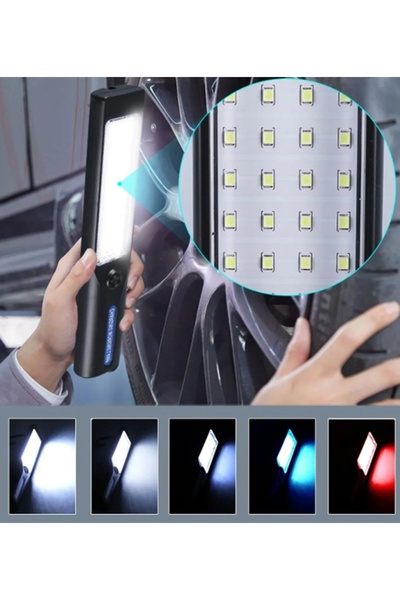 gaman 44 Led Süper Parlak 5 Modlu Güneş Enerjili Çalışma Lambası - İkaz Işığı...