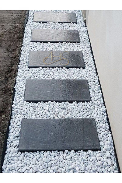 AHS Beyaz Dolomit Taş 25 Kg 0-2 Cm Dere Çakıl Taşı Bahçe Peyzaj Süs Taşı Saks...