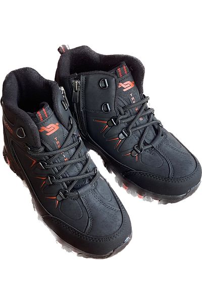 Leoder Men's Non-Slip Sole Zippered Outdoor Boots