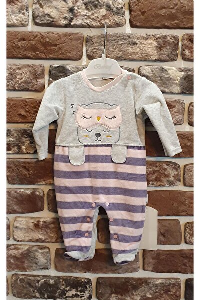 Bebitof Thin Velvet Baby Booties Jumpsuit