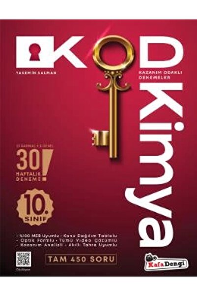 Kafa Dengi Yayınları 10. Sınıf KOD Kimya Haftalık Sarmal Deneme