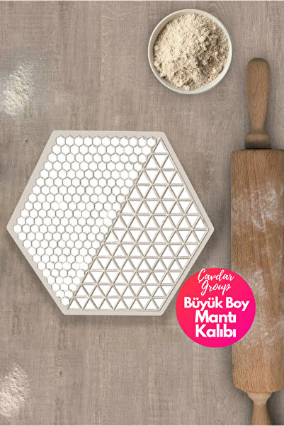 Genel Markalar Mega Pratik Mantı Kalıbı Mantı Kesme Aparatı Üçgen Büyük Boy M...