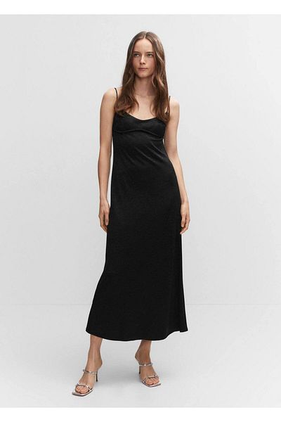 MANGO Woman Backless Long Dress