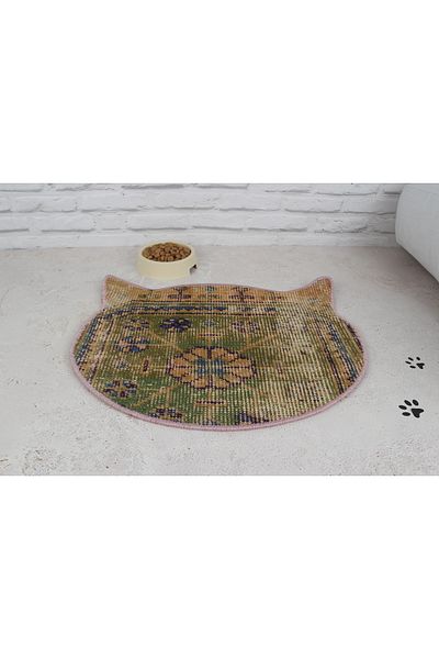Kayra Export سجادة أرضية للقطط مقاس 40 × 50 سم مصنوعة من الصوف العضوي بنسبة 100% (قد تختلف الأنماط)