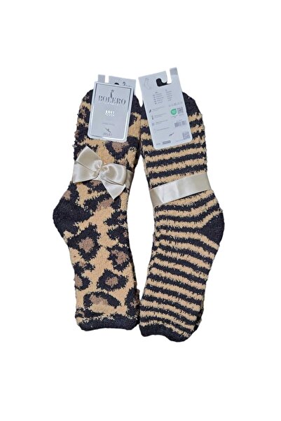 Bolero Socks Женски пухкави чорапи Меки зимни чорапи Домашни чорапи Комплект от 2 броя, лични чорапи, чорапи за спане