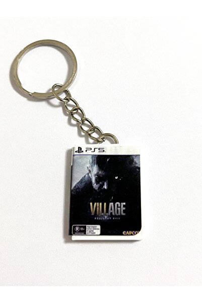 Cosmic Star Resident Evil Village Minyatür Ps5 Oyun Kutusu Anahtarlık