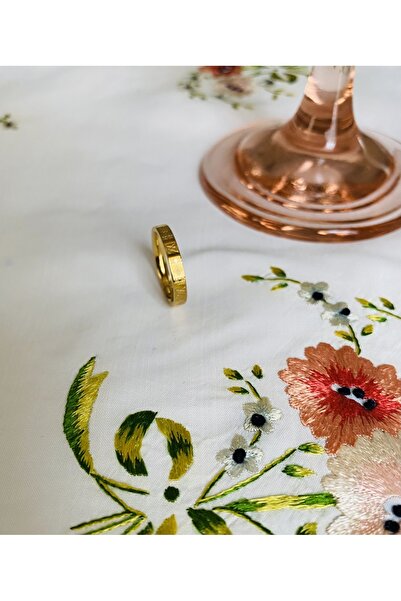 Fynbos خاتم ذهبي من الفولاذ المقاوم للصدأ