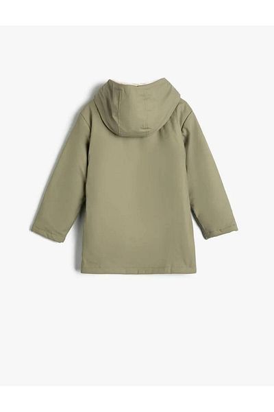Koton 4wkg00009aw Girl's Coat Khaki